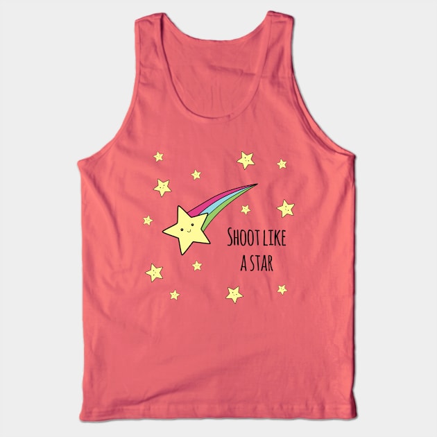 'Shoot Like A Star' Tank Top by bluevolcanoshop@gmail.com